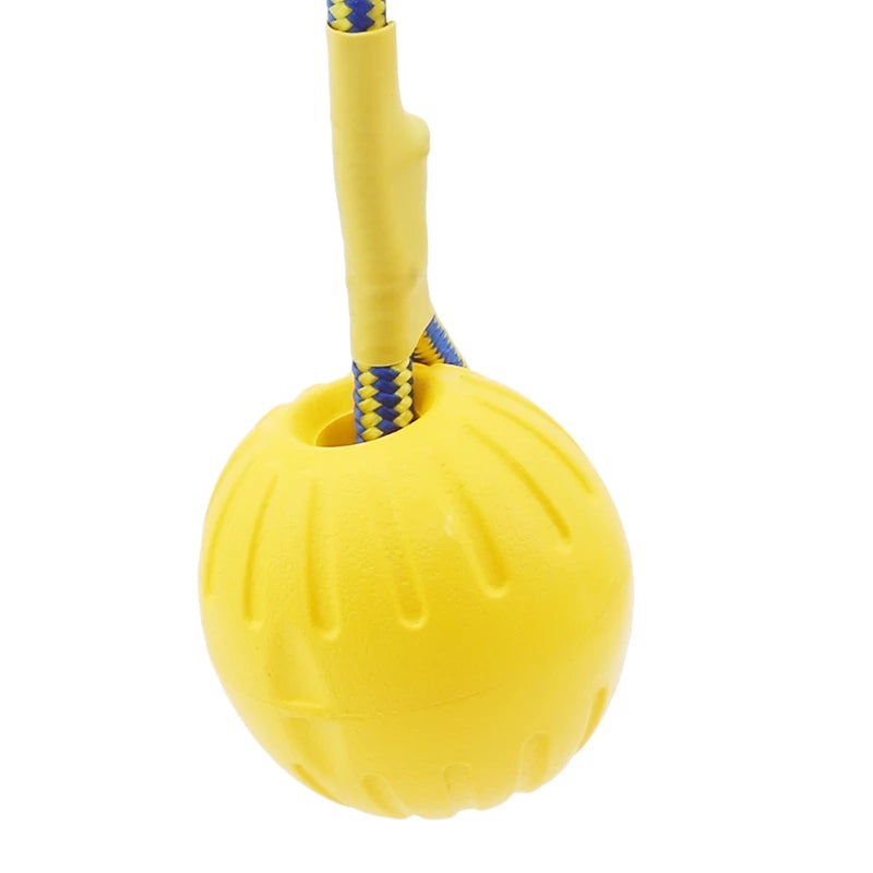 Balle d’entraînement ultra résistante avec corde